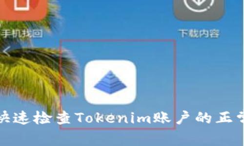 如何快速检查Tokenim账户的正常状态